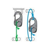 Nite Ize CamJam Cord Tightener - 2 Pack with 8 ft. Rope - Plastic