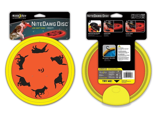 Nite Ize Nite Dawg Soft LED Disc - NDD-03-50 - Red Dog Design - Red LED