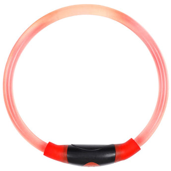 Nite Ize NiteHowl LED Safety Necklace for Pets - Cut to Fit 12 to 27-Inch - Orange, Blue, Red, Tie Dye Pink, or Green - L1154 Batteries Included