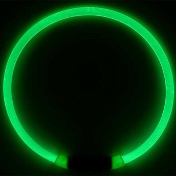 Nite Ize NiteHowl LED Safety Necklace for Pets - Cut to Fit 12 to 27-Inch - Orange, Blue, Red, Tie Dye Pink, or Green - L1154 Batteries Included