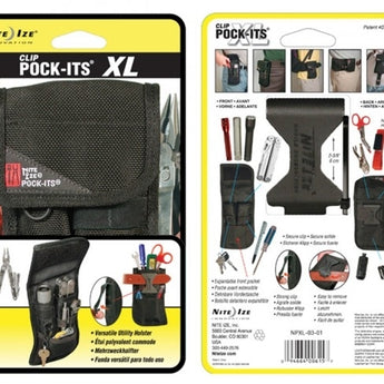 Nite Ize Clip Pock-Its XL Utility Holster - Black (NPXL-03-01)