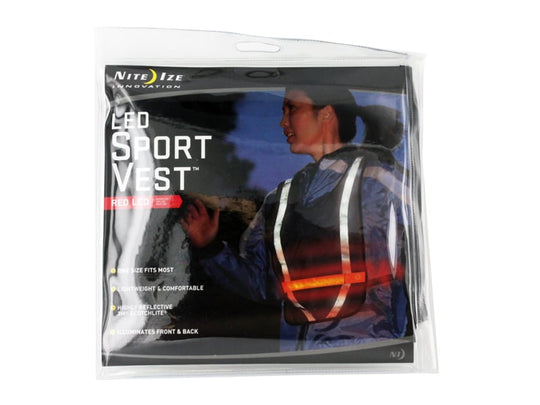 Nite Ize LED Sport Vest - Be Seen & Be Safe! - NRV2-08-10