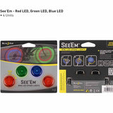 Nite Ize See'Em Mini LED Spoke Lights for Bicycle Wheels - Includes 4 x CR927 - 4 Pack - Assorted Colors (NSE-A1-4R3)