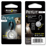 Nite Ize PetLit LED Collar Light with Carabiner Clip - White LED - Includes 1 x CR927 - Jewel Crystal (PCL02-03-02JE)