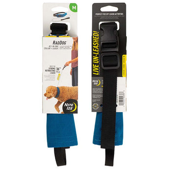 Nite Ize RadDog All-In-One Collar and Leash - Medium - Blue