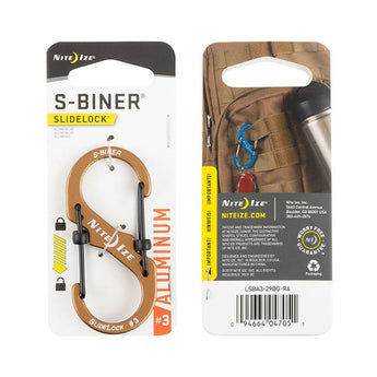 Nite Ize SlideLock S-Biner #3 Carabiner - Aluminum - Various Colors