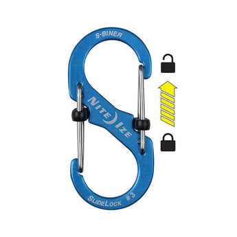 Nite Ize SlideLock S-Biner #3 Carabiner - Aluminum - Various Colors