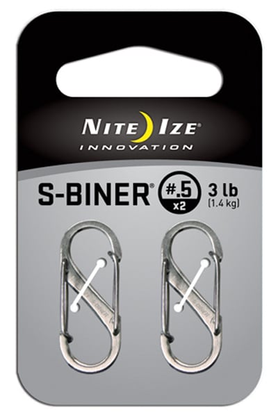 Nite Ize S-Biner Size #1 -2 Pack- Stainless