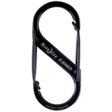 Nite Ize S-Biner - Stainless Steel Double-Gated Carabiner Clip - #2 - Black (SB2-03-01) or Stainless (SB2-03-11)