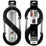 Nite Ize S-Biner - Plastic Double-Gated Carabiner Clip - #10 - Black with Black Gates (SBP10-03-01BG)