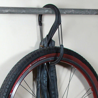 Nite Ize S-Biner - Plastic Double-Gated Carabiner Clip - #10 - Black with Black Gates (SBP10-03-01BG)