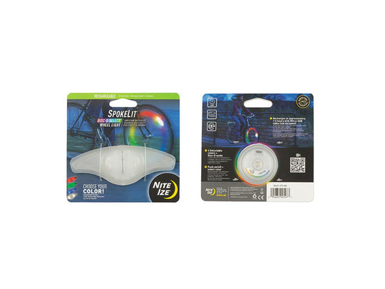 Nite Ize SpokeLit Rechargeable Wheel Light - Disc-O Tech