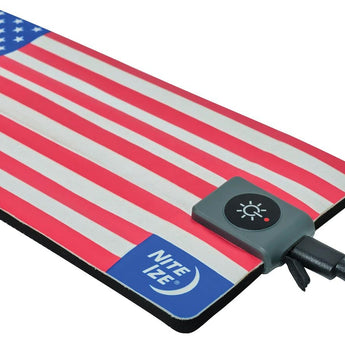 Nite Ize SlapLit Rechargeable LED Drink Wrap - USA or Red Color Options - Disc-O Select / USB-C Rechargeable or with 1 x Included CR2032