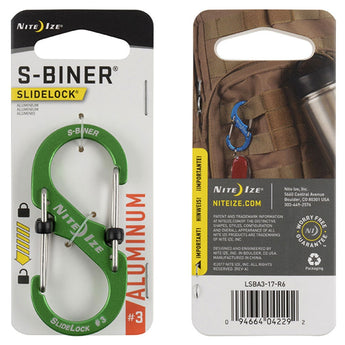 Nite Ize SlideLock S-Biner #3 Carabiner - Aluminum - Various Colors