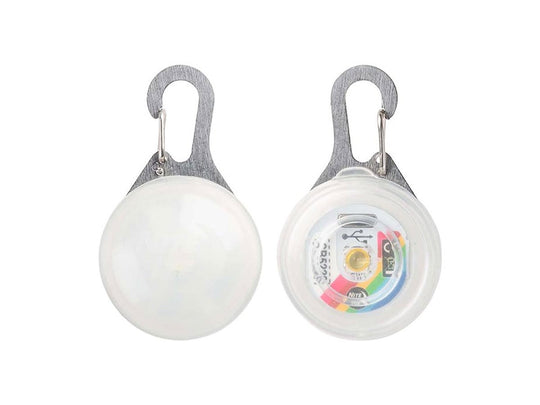 nite ize rechargeable spotlit carabiner light - disc-o tech without packaging - front and back
