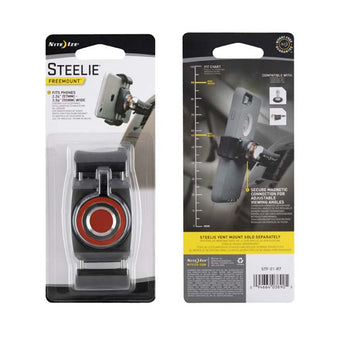 Nite Ize Steelie FreeMount / Car Vent Mount Installation Kit for Cell Phones - Fits Phones Between 2.24"" - 3.54"" - Magnetic (STFK-01-R8)