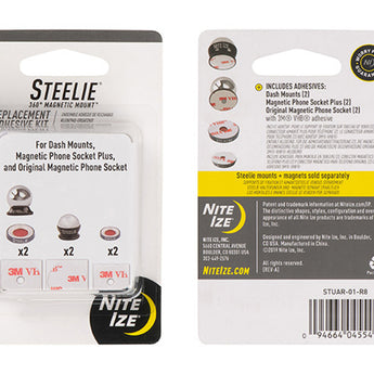 Nite Ize Steelie Universal Adhesive Replacement Kit for Dash Mount and Phone Socket