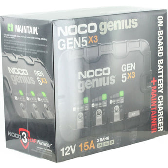 NOCO GEN5X3 3-Bank 15A Onboard Battery Charger