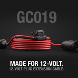NOCO GC019 12V Plug 12-Foot Extension Cable