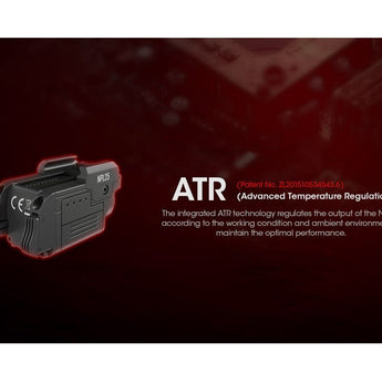 Nitecore NPL-25 Rechargeable LED Weapon Light - 900 Lumens - NiteLab UHi 20 - Includes 500mAh Li-ion Battery Pack