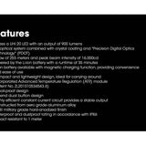 Nitecore NPL-25 Rechargeable LED Weapon Light - 900 Lumens - NiteLab UHi 20 - Includes 500mAh Li-ion Battery Pack