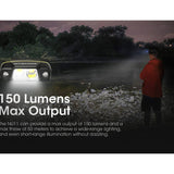 Nitecore NU11 USB-C Rechargeable LED Headlamp - 150 Lumens - Uses Built-in 600mAh Li-ion Battery Pack
