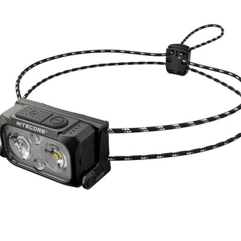 Nitecore NU21 Ultra Lightweight Dual Beam USB-C Rechargeable LED Headlamp - 360 Lumens - Uses Built-in 500mAh Li-ion Battery Pack - White, Black, or Yellow