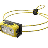 Nitecore NU21 Ultra Lightweight Dual Beam USB-C Rechargeable LED Headlamp - 360 Lumens - Uses Built-in 500mAh Li-ion Battery Pack - White, Black, or Yellow