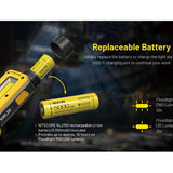 Nitecore NWL20 Triple Output USB-C Rechargeable LED Work Light - 600 Lumens - Includes 1 x 21700
