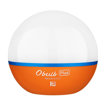 Olight Obulb Plus Rechargeable LED Lantern - 300 Lumens - Uses Built-in 2000mAh Li-ion Battery Pack - Black, Orange, or White