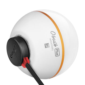 Olight Obulb Plus Rechargeable LED Lantern - 300 Lumens - Uses Built-in 2000mAh Li-ion Battery Pack - Black, Orange, or White