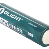 Olight 18650 3.7V 2600mAh Rechargeable Li-ion Battery - Bottom Shot