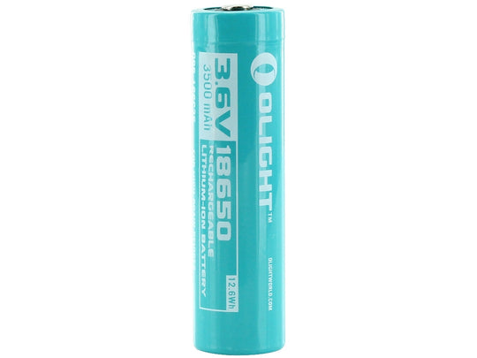 Olight ORB-186C35 18650 3500mAh 3.6V Protected Lithium Ion (Li-ion) Customized Battery for the Baton Pro, Perun, Warrior Mini, Warrior Mini 2, Warrior Mini 3, Baton 4 Pro, and Baton Ultra