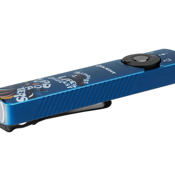 Olight Arkfeld Pro Rechargeable LED Flashlight - 1300 Lumens - Cool White or Neutral White LED - 365nm UV - 520nm Green Laser - Uses Built-in 1500mAh Li-Poly Battery Pack - Black and Additional Colors