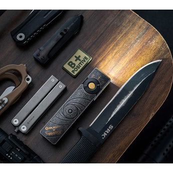 Olight Arkfeld Pro Rechargeable LED Flashlight - 1300 Lumens - Cool White or Neutral White LED - 365nm UV - 520nm Green Laser - Uses Built-in 1500mAh Li-Poly Battery Pack - Black and Additional Colors