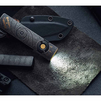 Olight Arkfeld Pro Rechargeable LED Flashlight - 1300 Lumens - Cool White or Neutral White LED - 365nm UV - 520nm Green Laser - Uses Built-in 1500mAh Li-Poly Battery Pack - Black and Additional Colors