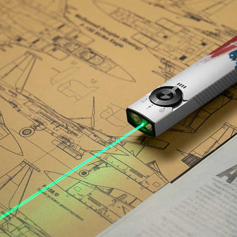 Olight Arkfeld Pro Rechargeable LED Flashlight - 1300 Lumens - Cool White or Neutral White LED - 365nm UV - 520nm Green Laser - Uses Built-in 1500mAh Li-Poly Battery Pack - Black and Additional Colors