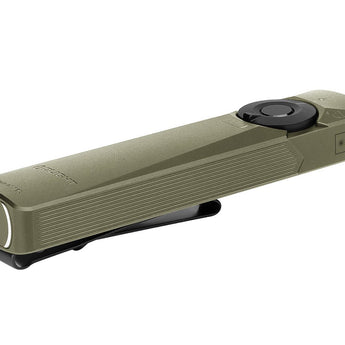 Olight Arkfeld Ultra Rechargeable LED Flashlight - 1400 Lumens - Cool or Neutral White - 365nm UV - Green Laser - Uses Built-in 1500mAh Li-Poly Battery Pack - Multiple Color Options
