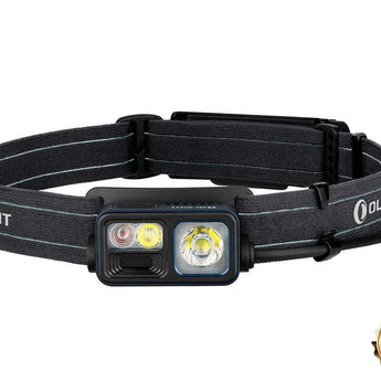 Olight Array 2S Wave Control USB-C Rechargeable LED Headlamp - 1000 Lumens - Uses Built-in 2600mAh Li-ion Battery Pack - Black, Midnight Blue (Limited Edition)