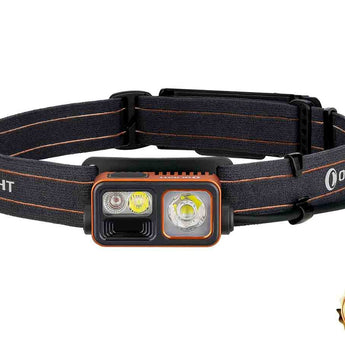Olight Array 2S Wave Control USB-C Rechargeable LED Headlamp - 1000 Lumens - Uses Built-in 2600mAh Li-ion Battery Pack - Black, Midnight Blue (Limited Edition)