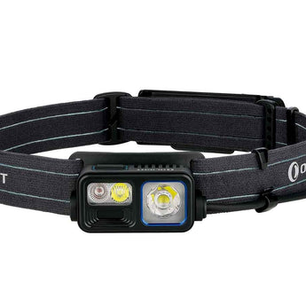 Olight Array 2S Wave Control USB-C Rechargeable LED Headlamp - 1000 Lumens - Uses Built-in 2600mAh Li-ion Battery Pack - Black, Midnight Blue (Limited Edition)