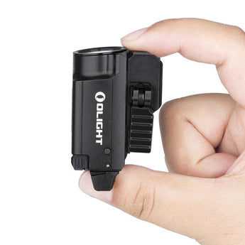 Olight Baldr Mini Rechargeable LED Pistol Light with Green Laser - 600 Lumens - Uses Built-In 3.7V 230mAh Li-Poly Battery Pack - Black or Desert Tan