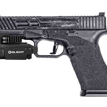 Olight Baldr Mini Rechargeable LED Pistol Light with Green Laser - 600 Lumens - Uses Built-In 3.7V 230mAh Li-Poly Battery Pack - Black or Desert Tan