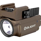 Olight Baldr Mini Rechargeable LED Pistol Light with Green Laser - 600 Lumens - Uses Built-In 3.7V 230mAh Li-Poly Battery Pack - Black or Desert Tan