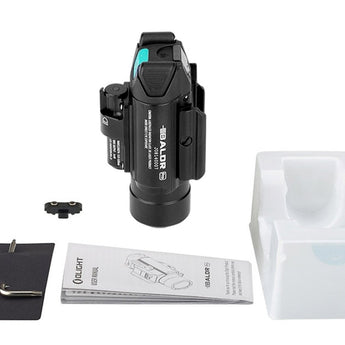 Olight Baldr Pro Weapon Light with Green Laser - Black or Desert Tan - 1350 Lumens - Includes 2 x CR123A