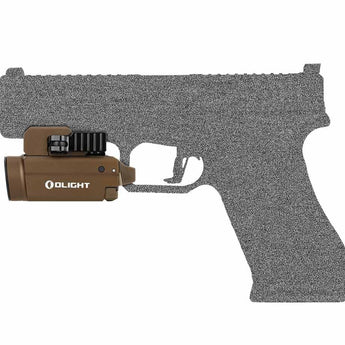 Olight Baldr S BL Rechargeable Weapon Light with Blue Laser - 800 Lumens - Uses Built-In 380mAh Li-Poly Battery Pack - Black or Desert Tan