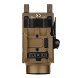 Olight Baldr S BL Rechargeable Weapon Light with Blue Laser - 800 Lumens - Uses Built-In 380mAh Li-Poly Battery Pack - Black or Desert Tan