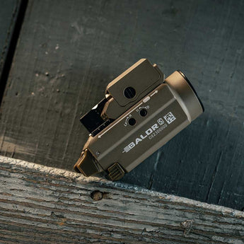 Olight Baldr S Rechargeable Weapon Light with Green Laser - 800 Lumens - Uses Built-In 380mAh Li-Poly Battery Pack - Black, Desert Tan, or Flat Dark Earth (FDE)