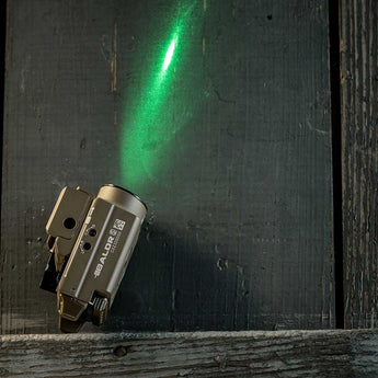 Olight Baldr S Rechargeable Weapon Light with Green Laser - 800 Lumens - Uses Built-In 380mAh Li-Poly Battery Pack - Black, Desert Tan, or Flat Dark Earth (FDE)