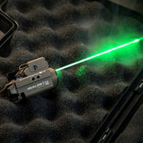 Olight Baldr S Rechargeable Weapon Light with Green Laser - 800 Lumens - Uses Built-In 380mAh Li-Poly Battery Pack - Black, Desert Tan, or Flat Dark Earth (FDE)